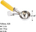 Portion Control Scoop - #20 (1.5 oz) - Cookie, Ice Cream, Meatball, Muffin, Cupcake, Protein Balls, Yellow Handle