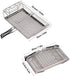 Camping Toaster - 22x15x3 cm, Stovetop Toaster, Wearable Stainless Steel for Hiking, Stable Structure