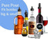 The Pure Pour Liquor Bottle Pourers - Leak-Proof Pour Spouts with Dust Caps, 2 Pack