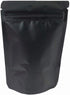 PABCK 100 Pcs Matte Black Resealable Stand Up Bags with Window, 3.9x5.9 inch Heat Seal Bulk Food Storage