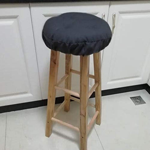 TINTON LIFE 16" Padded Round Bar Stool Cover Cushion with Elastic Fabric Round Chair Seat Cushion for Wooden Metal