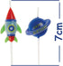 Unique Party Outer Space Birthday Candles, 6 pc