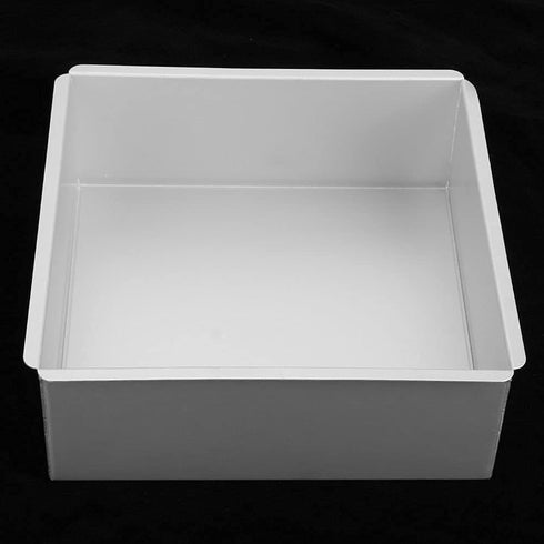 Square Cake Pan, 8.7inch Aluminum Baking Pan with Removable Bottom, Square Cheesecake Mold Bakeware