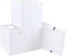 4-Pack Collapsible Plastic Storage Cube Bins, White Foldable Storage Bins