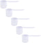 Plastic Measuring Scoop (70 cc | 4.73 tbsp | 2.37 fl oz. | 70 mL) - Long Handle Spoons for Powders, Granules, Baking