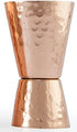 Copper Jigger, Double 1oz/2oz Measuring Jigger for Cocktail Mixing, Solid Hammered Copper to Prevent Tarnish