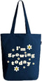 Ecoright Aesthetic Canvas Tote Bag for Women with Zipper, Ideal for Beach, Grocery, Travel