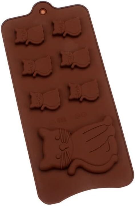 Cat Cake Mold, Silicone 3D Kitten Biscuits Fondant Handmade Bakeware Tools, Resin Clay Chocolate
