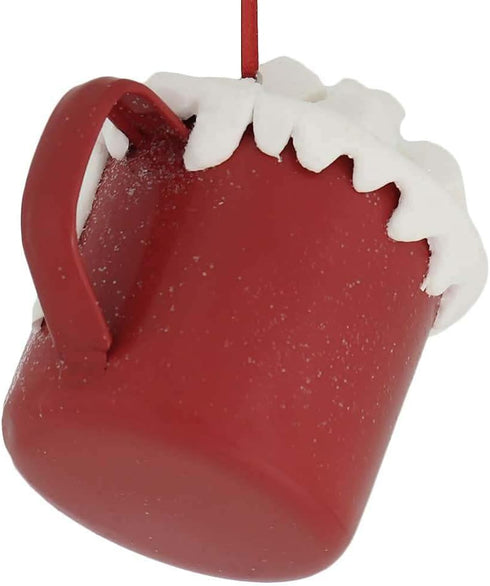 Hot Cocoa Cup Ornament with Marshmallows for Christmas