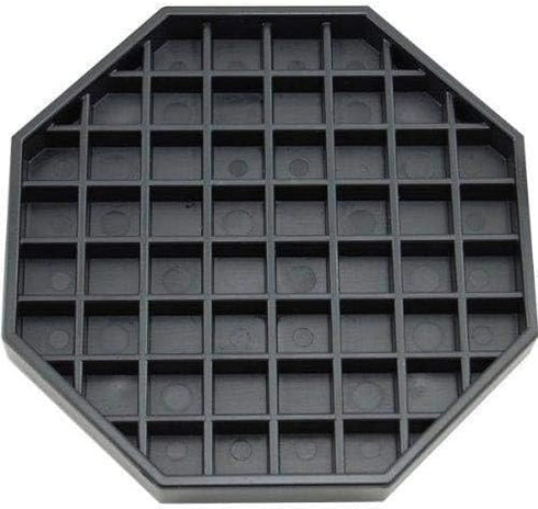 Octagon Coffee Drip Tray by Hard Black Plastic for Coffee Countertop, Drip Tray for Drink Dispenser (6" - 1 Pcs)