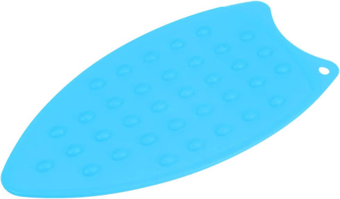 Silicone Iron Rest Pad - Multipurpose Hot Resistant Mat for Ironing Board, Compact Steam Mat, Blue