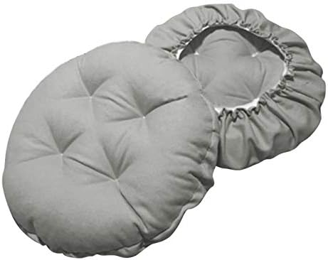 TINTON LIFE 16" Padded Round Bar Stool Cover Cushion with Elastic Fabric Round Chair Seat Cushion for Wooden Metal