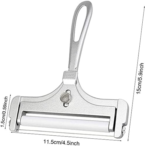 Adjustable Thickness Stainless Steel Wire Cheese Slicer, Kitchen Tool for Soft and Semi-Hard Cheeses