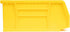 Hudson Exchange 11" x 5-1/2" x 5" Plastic Stackable Storage Bin and Hanging Container (Yellow)