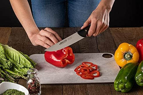 Arcos Kitchen Knife, 7 Inch Nitrum Stainless Steel, Professional Utility Knife, Black Handle