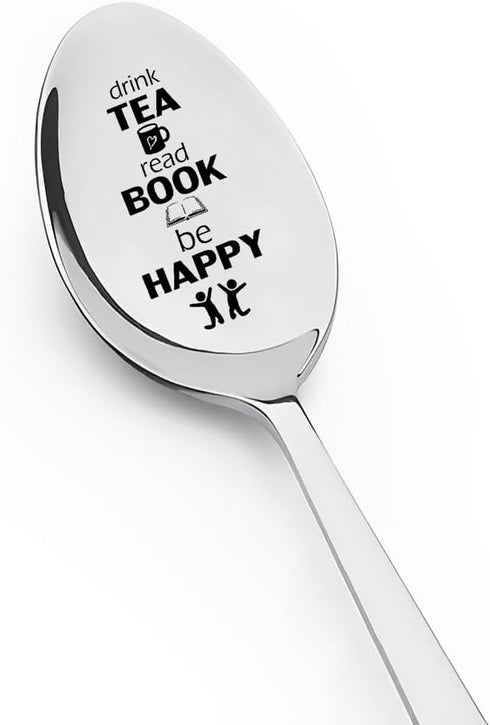 Birthday & Christmas Gifts for Women & Men - Spoon for Tea Lovers, Bookworms, Anniversary & Graduation