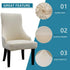 Set 1,Beige Liykimt Stretch Wingback Side Chair Slipcover-Accent Chair Cover Slipcover with Arm,Washable Upholstered