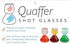 Double Bubble Layered Shot Glass, Chaser Shot Glass Jigger for Smooth Tasty Shots, Set of 2