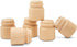 7/8 inch, Pack 100 Unfinished Wood Jar of Dollhouse Miniatures, Decorative Mini Honey Jar or Wooden Mason Jars