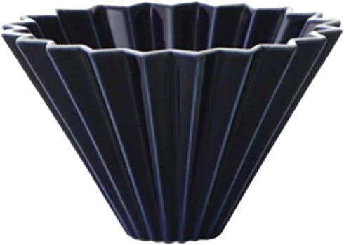 Origami Filter Cup, Ceramic Pour Over Coffee Maker, Easy Manual Brew Maker for Home, Cafe, Camping, Coffee Gifts (Black)
