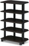 Furinno Turn-N-Tube Storage Shelves, 5-Tier Book Shelf, Corner Shelf, Toolless Open Shelves,