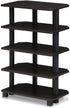 Furinno Turn-N-Tube Storage Shelves, 5-Tier Book Shelf, Corner Shelf, Toolless Open Shelves,