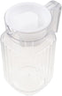 600ML Acrylic Pitcher - Transparent Juice Bottle with Lid and Handle for Cold Water, Juice, Tea, Milk, Sangria