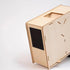 DIY Wooden Assembly Box Grain Cleaning Thrower, Wind Sheller Bird Food Blowing Screening Machine with Filter Screen