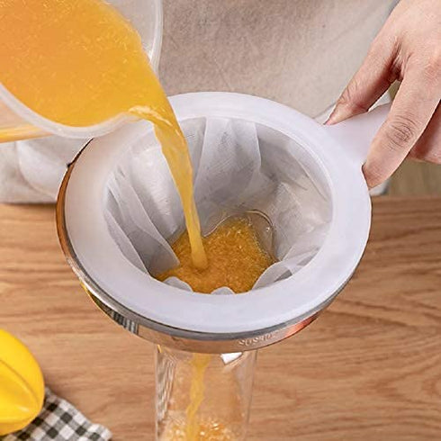 5-Inch Funnel with Fine Mesh Strainer, 304 Stainless Steel Cooking Oil Filter Strainer