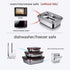 3 Pieces Stainless Steel Food Storage Container with Lids, Airtight Metal Containers for Freezer Fridge Oven,