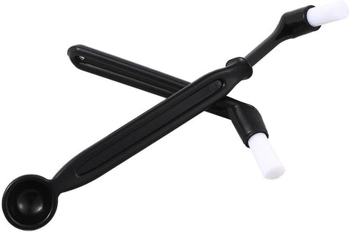 2 Pcs Coffee Machine Cleaning Brush with Spoon Tool Set for Home Kitchen