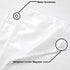 Ultimate Waterproof Long Fabric Shower Curtain or Liner 72x74, Breathable TPU & Machine Washable, White