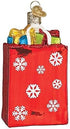 Glass Blown Ornament with S-Hook and Gift Box, Holiday Shopping Bag Selection (32396)