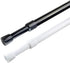 2 Pack Spring Tension Curtain Rod Adjustable 28-43 Inches, 5/8" Diameter, White