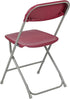 2 Pack 650LB Flash Furniture Hercules Series Plastic Folding Chair - Red - Weight Capacity Comfortable Event Chair