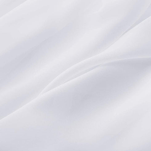 MIULEE Window Valance Half Sheer Curtains, Rod Pocket Voile Drapes, Extra Wide for Small Window, 60 x 18 Inch