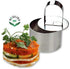 NewlineNY Stainless Steel Dessert Rings, 12 Pcs - Round, Square, Rectangular Molds for Appetizers, Salads, Cakes, Mousse