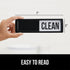 Gorilla Grip Clean and Dirty Dishwasher Magnet Sign, Heavy Duty Non-scratch Kitchen Accessories (Black)