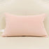 Avigers 12 x 20 Inches Pink White Gold Leather Striped Patchwork Velvet Cushion Case, Luxury Modern Throw Pillow Cover