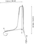 HOMSFOU Iron Plate Stand, Silver Easel Display Holder for Picture Frame, Photo Showing Rack