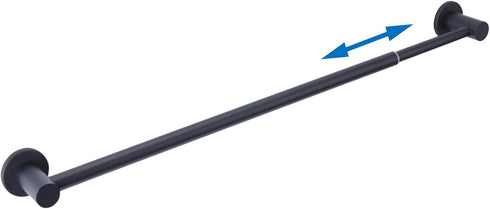 Adjustable Magnetic Towel Bar Holder for Refrigerator, 18-31.5 inches Black Magnet Classroom Flip Calendar Chart Rod