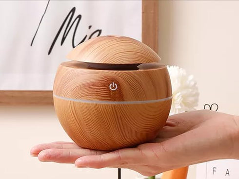 Desktop Mini Personal Ultrasonic Humidifier with Colorful LED Night Light, Portable USB Power for Office and Bedroom