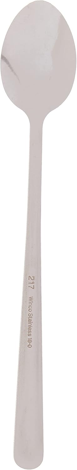Winco 12-Piece Windsor Iced Teaspoon Set, 18-0 Stainless Steel, Silver for Dining