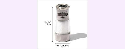 OXO Good Grips Salt Grinder - Mess-Free Contoured Design, Gray