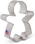 Gingerbread Girl Cookie Cutter, 3.75" Made in USA by Ann Clark