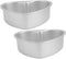 2pcs Heart Shaped Cake Mold Set - Aluminum Alloy Baking Molds for Mousse, Casserole, and Sandwich Loaf Cakes