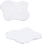 LUTER 2pcs Acrylic Irregular Coasters, Clear Cloud Shape Cup Mats Transparent Irregular Shaped