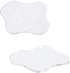 LUTER 2pcs Acrylic Irregular Coasters, Clear Cloud Shape Cup Mats Transparent Irregular Shaped