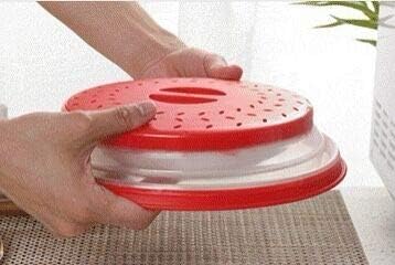 Pack of 2 Collapsible Microwave Food Cover, Vented Microwave Lid for Food, 10.5inch, BPA Free