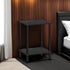 2-Tier TB01BMK034 TUTOTAK End Table, Side Table, Nightstand, Storage Shelf, Sofa Side Table for Small Space, Living